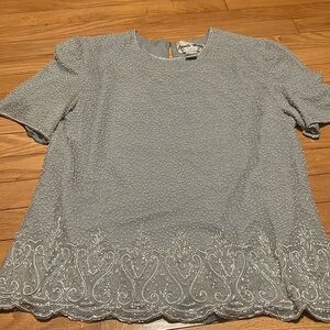 Vintage Camille Marie Beaded Top Size L